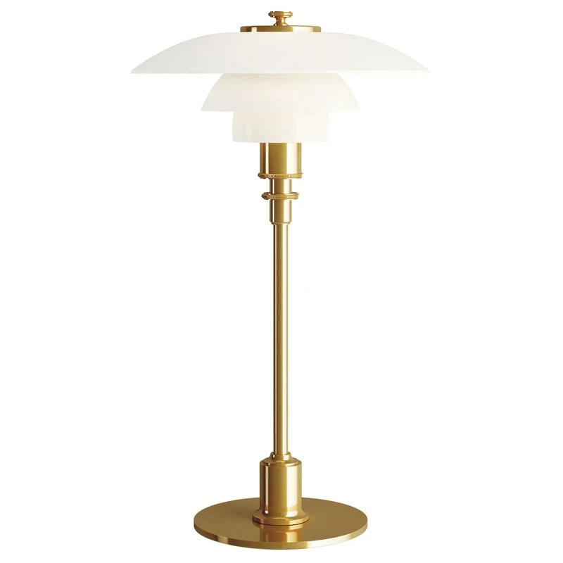 Louis Poulsen PH 2/1 Table Lamp, Metallised Brass 3 Louis Poulsen PH 2/1 Table Lamp, Metallised Brass
