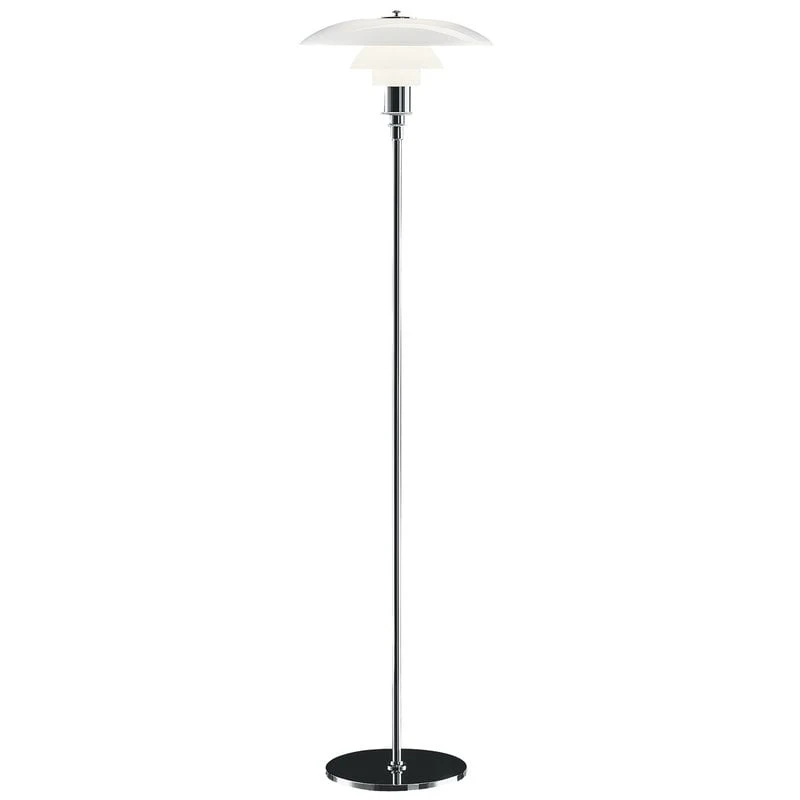 Louis Poulsen PH 3 1/2 - 2 1/2 Floor Lamp, Chrome Plated 3 Louis Poulsen PH 3 1/2 - 2 1/2 Floor Lamp, Chrome Plated - Image 2