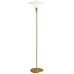 Louis Poulsen PH 3 1/2 - 2 1/2 Floor Lamp, Metallised Brass