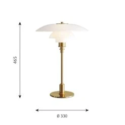Louis Poulsen PH 3 1/2-2 1/2 Table Lamp, Metallised Brass 7 Louis Poulsen PH 3 1/2-2 1/2 Table Lamp, Metallised Brass -Louis Poulsen 1233LouisPoulsen 312 212 19 TH