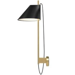Louis Poulsen Yuh Wall Lamp, Brass - Black