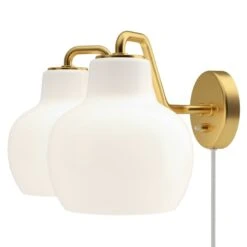 Louis Poulsen VL Ring Crown 2 Wall Lamp, Opal Glass
