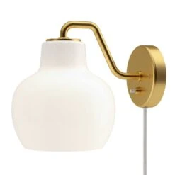 Louis Poulsen VL Ring Crown 1 Wall Lamp, Opal Glass