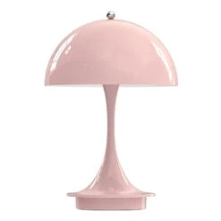 Louis Poulsen Panthella Portable Metal V2 Table Lamp, Pale Rose