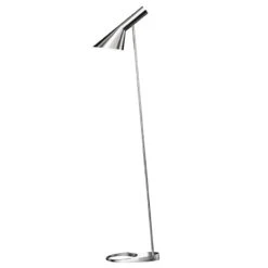 Louis Poulsen AJ Floor Lamp, Polished Stainless Steel