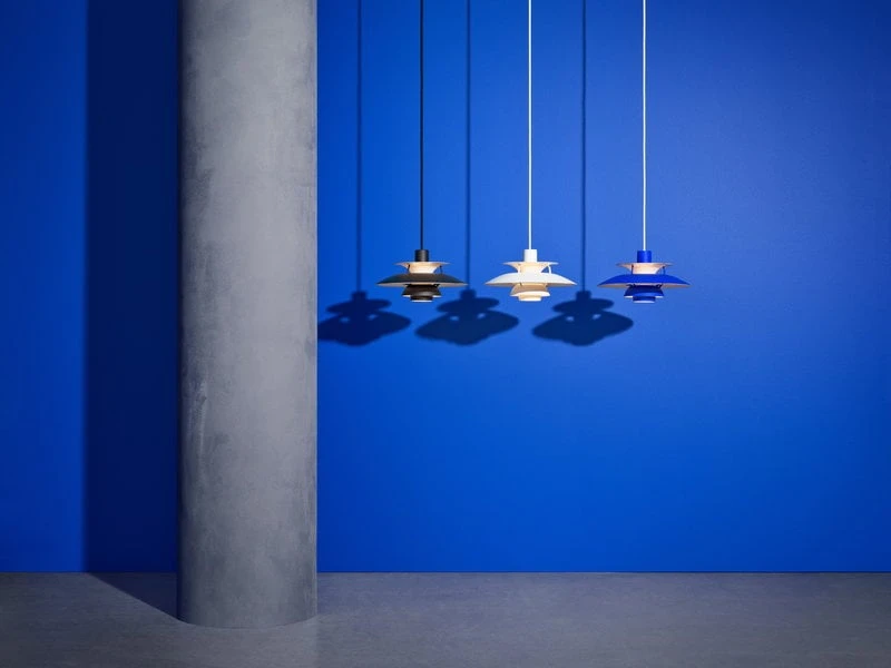 Louis Poulsen PH 5 Mini Monochrome Pendant, Blue 6 Louis Poulsen PH 5 Mini Monochrome Pendant, Blue - Image 4