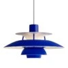 Louis Poulsen PH 5 Mini Monochrome Pendant, Blue 1 Louis Poulsen PH 5 Mini Monochrome Pendant, Blue -Louis Poulsen 304 Louis Poulsen 20 TH