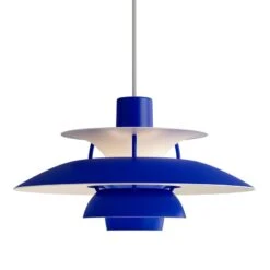 Louis Poulsen PH 5 Mini Monochrome Pendant, Blue