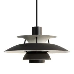 Louis Poulsen PH 5 Mini Monochrome Pendant, Black