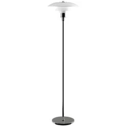 Louis Poulsen PH 3 1/2 - 2 1/2 Floor Lamp, Chrome Plated