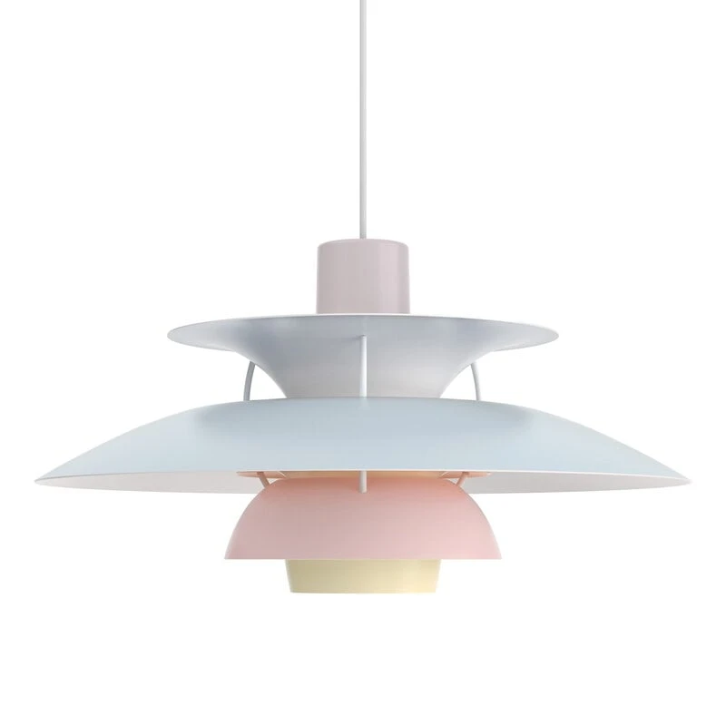 Louis Poulsen PH 5 Pastels Pendant, Oyster - Blue - Rose 3 Louis Poulsen PH 5 Pastels Pendant, Oyster - Blue - Rose