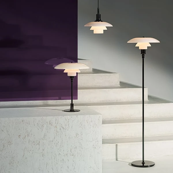 Louis Poulsen PH 3 1/2 - 2 1/2 Floor Lamp, Chrome Plated 5 Louis Poulsen PH 3 1/2 - 2 1/2 Floor Lamp, Chrome Plated - Image 4