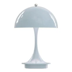 Louis Poulsen Panthella Portable Metal V2 Table Lamp, Pale Blue