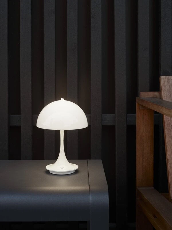 Louis Poulsen Panthella Portable V2 Table Lamp, Opal 5 Louis Poulsen Panthella Portable V2 Table Lamp, Opal - Image 3