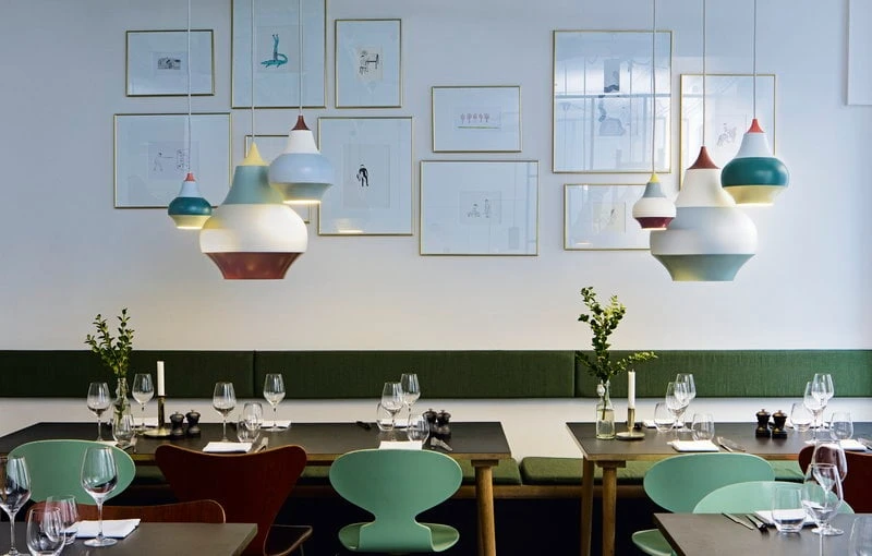 Louis Poulsen Cirque Pendant, 38 Cm, Yellow Top 7 Louis Poulsen Cirque Pendant, 38 Cm, Yellow Top - Image 5